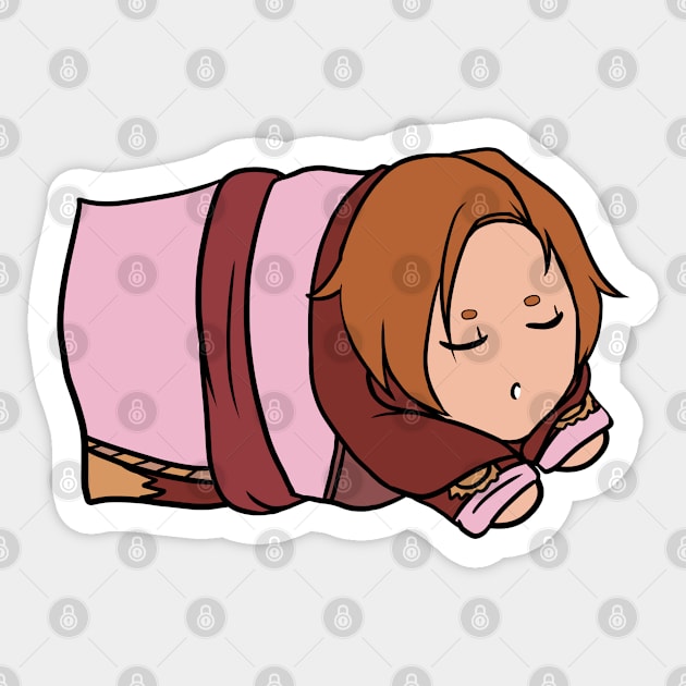 Chibi Chantry Leliana Sticker by SapphireAngelBunny